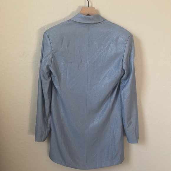 NWT Sabina Musayev Equinox Mini Dress Sky Blue Size Small - Picture 10 of 11